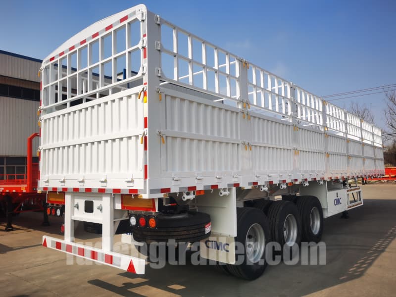 3 Axles Double Sideboard Fence Cargo Trailer For Sale QQ图片20210310140545