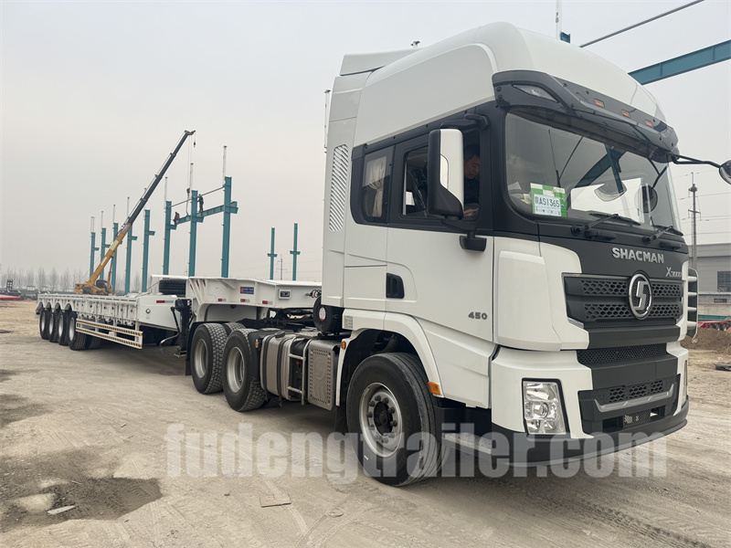 White 4 Axles Lowboy Trailer Shipped to Nigeria (4) White 4 Axles Lowboy Trailer Shipped to Nigeria (4)