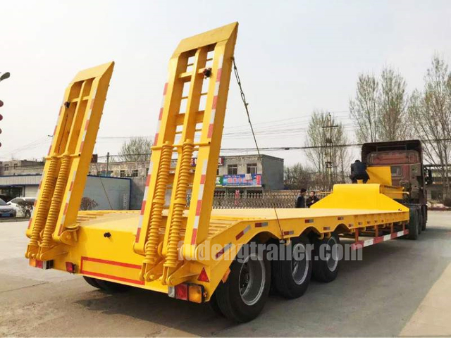 3 Axle Lowboy semi Trailer