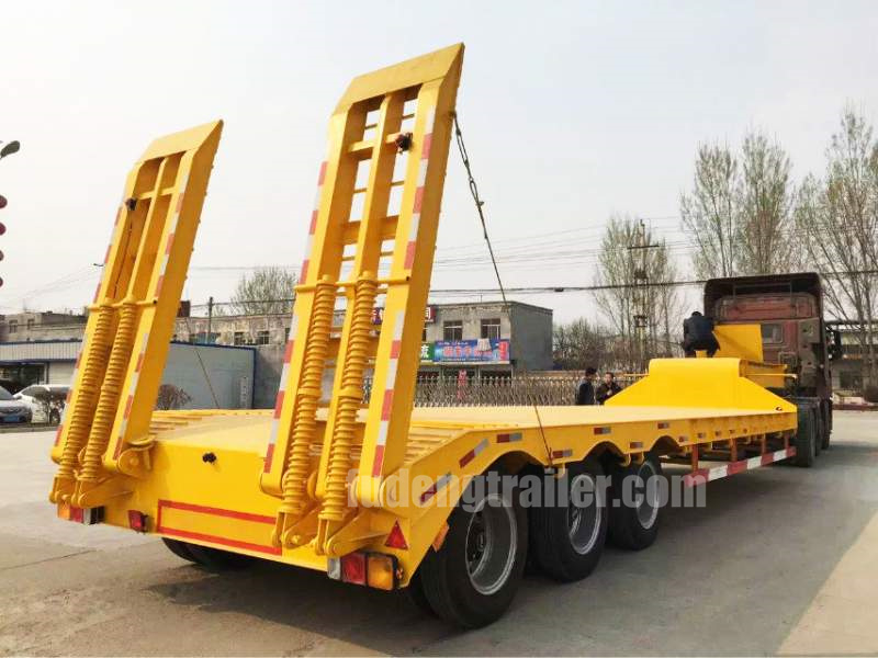 3 Axle Lowboy semi Trailer