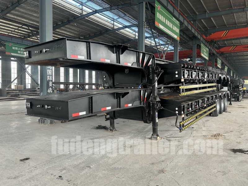 Two Fudeng 3 Axle Lowbed Semi-trailers Were Shipped To Tanzania.