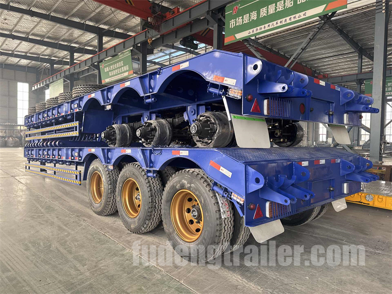 3 Axles 80 Tons Lowbed Trailer Shipped to Zimbabwe (5)