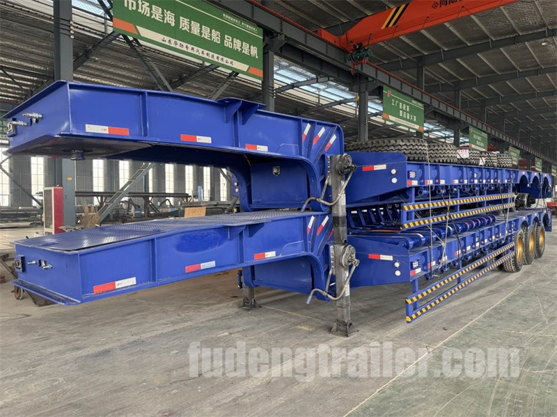 3 Axles 80 Tons Lowbed Trailer Shipped to Zimbabwe (3)