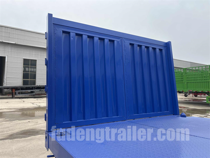 4 Axles Flatbed Trailer With Front Board
