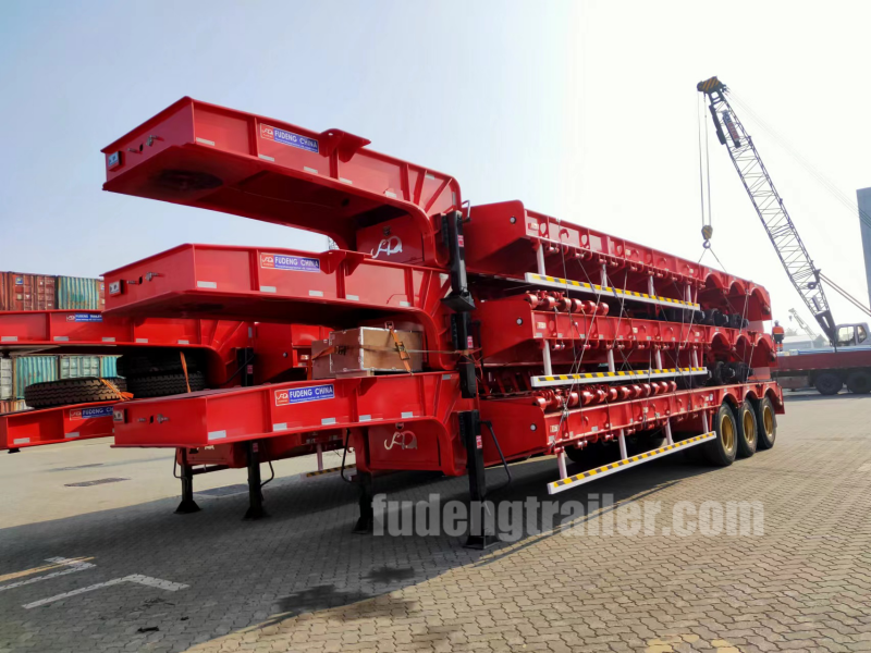Three Lowbed Semi-trailers Shipped To Kenya