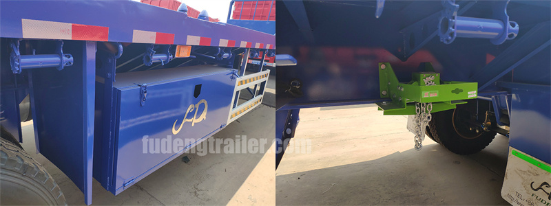 Tri axle flatbed semi trailer (2)