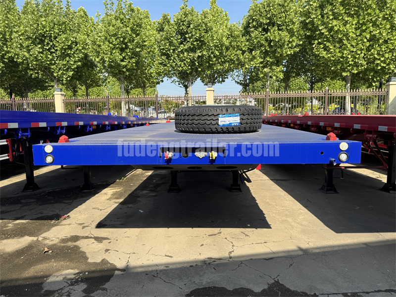 4 Axles Flatbed Trailer With Front Board