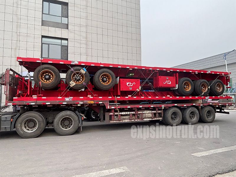 6 Units Flatbed Trailers For Ghana