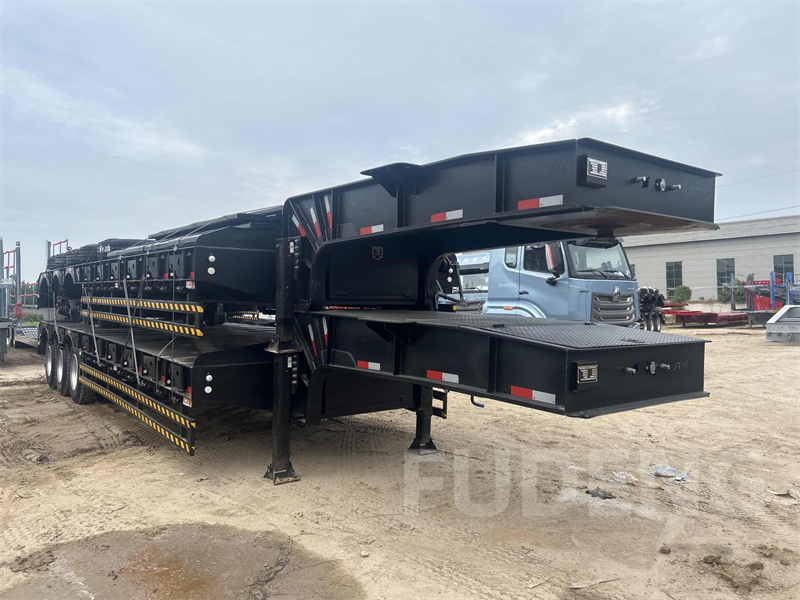Two 3 Axles Low-Bed Trailers Shipped to Mali (2)