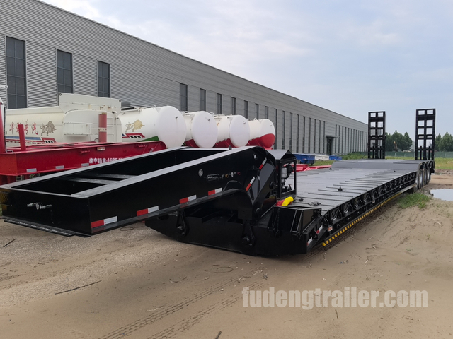 4 Axle Front loader lowbed trailer