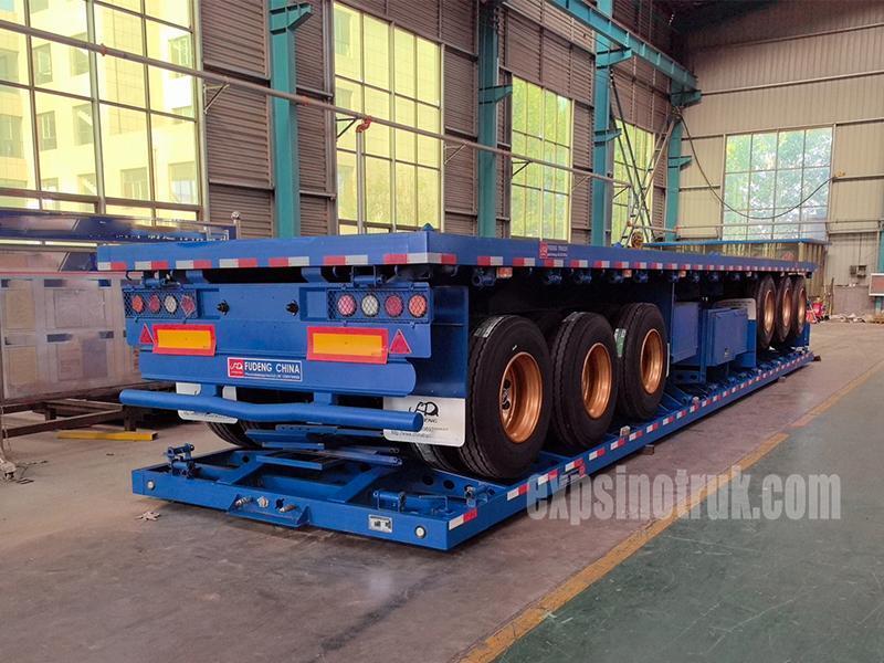 Delivery of Ten Flatbed Trailers To Ghanaian Customers