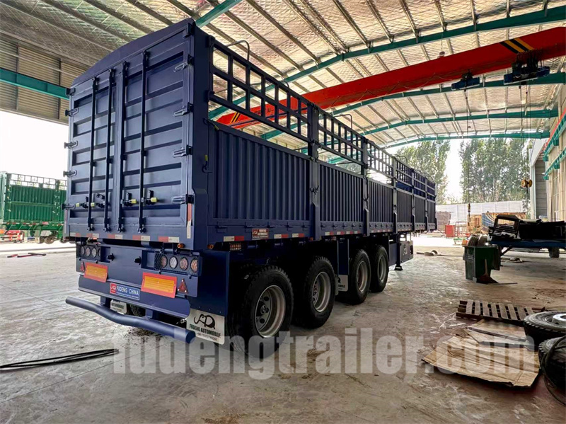 4 Axle Fence Cargo Semi Trailer with High Loading Capacity
